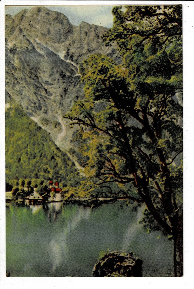 ドイツのケーニヒス湖風景 少年倶楽部附録 バイエルン州 写真 るびりん書林